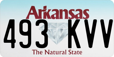 AR license plate 493KVV