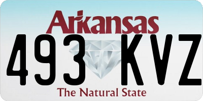 AR license plate 493KVZ