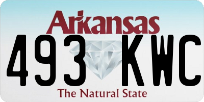 AR license plate 493KWC