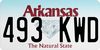 AR license plate 493KWD