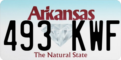 AR license plate 493KWF