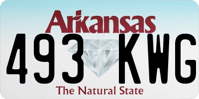 AR license plate 493KWG