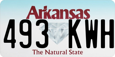 AR license plate 493KWH