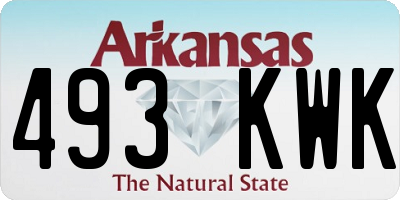 AR license plate 493KWK