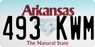 AR license plate 493KWM
