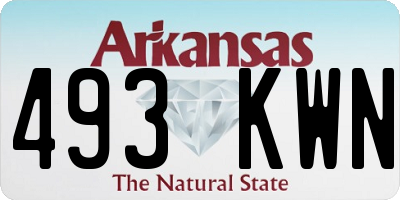 AR license plate 493KWN