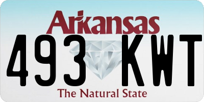 AR license plate 493KWT
