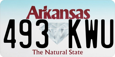 AR license plate 493KWU