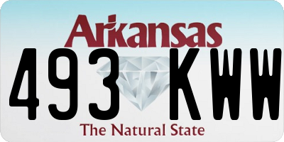 AR license plate 493KWW