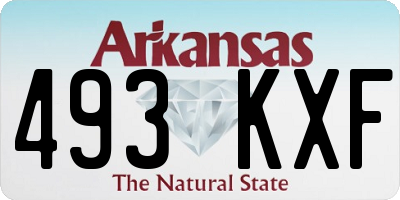 AR license plate 493KXF