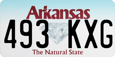 AR license plate 493KXG
