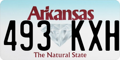 AR license plate 493KXH