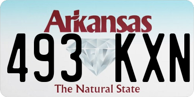 AR license plate 493KXN