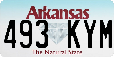 AR license plate 493KYM