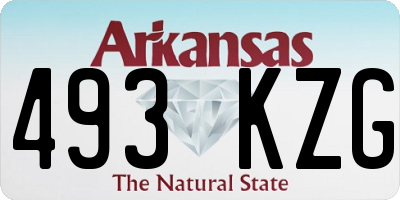 AR license plate 493KZG