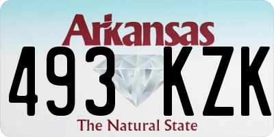 AR license plate 493KZK