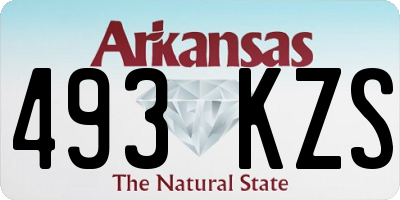 AR license plate 493KZS