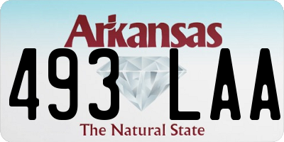 AR license plate 493LAA