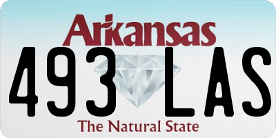 AR license plate 493LAS