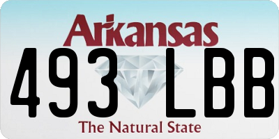AR license plate 493LBB