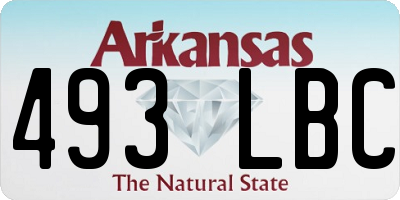 AR license plate 493LBC