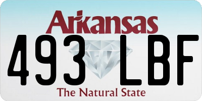 AR license plate 493LBF