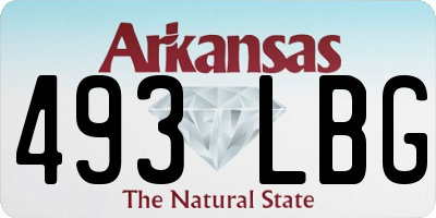 AR license plate 493LBG