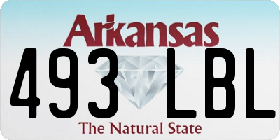 AR license plate 493LBL