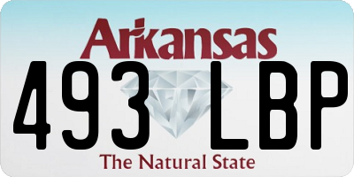 AR license plate 493LBP