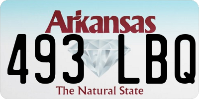 AR license plate 493LBQ