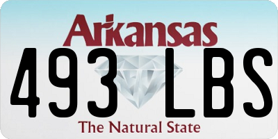 AR license plate 493LBS