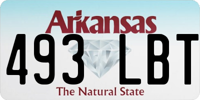 AR license plate 493LBT