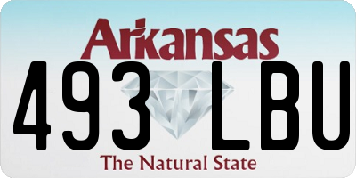 AR license plate 493LBU