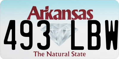 AR license plate 493LBW