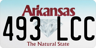 AR license plate 493LCC