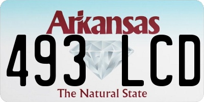AR license plate 493LCD