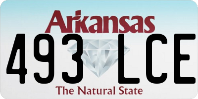 AR license plate 493LCE