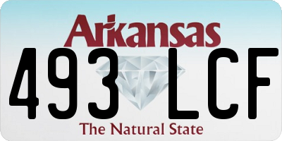 AR license plate 493LCF