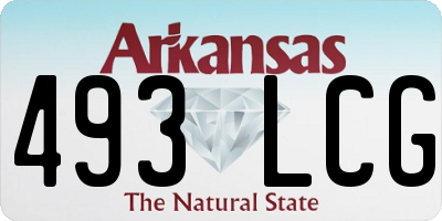 AR license plate 493LCG