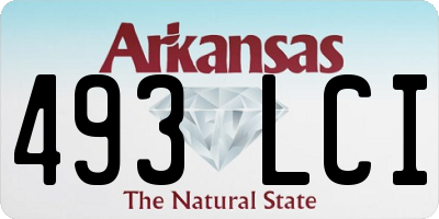 AR license plate 493LCI