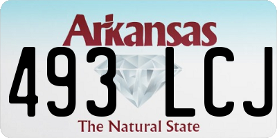 AR license plate 493LCJ