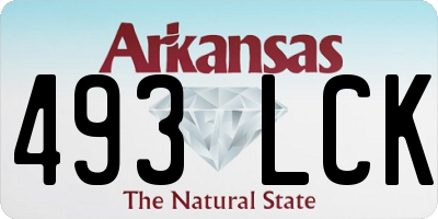 AR license plate 493LCK