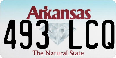 AR license plate 493LCQ