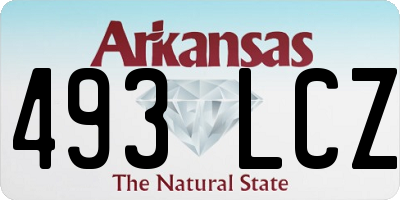 AR license plate 493LCZ