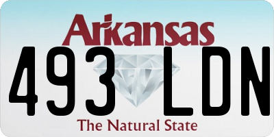 AR license plate 493LDN
