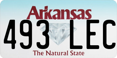 AR license plate 493LEC