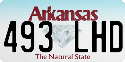 AR license plate 493LHD