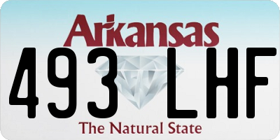 AR license plate 493LHF