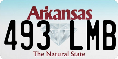 AR license plate 493LMB