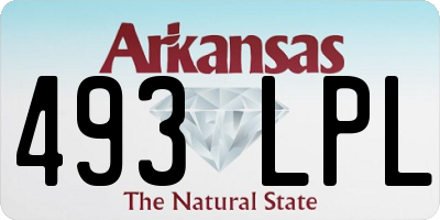 AR license plate 493LPL